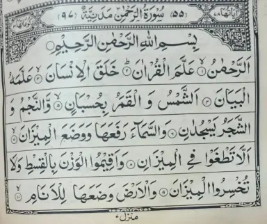 Surah Rahman PDF Read Online and download 1 Surah Rehman 1 to 10