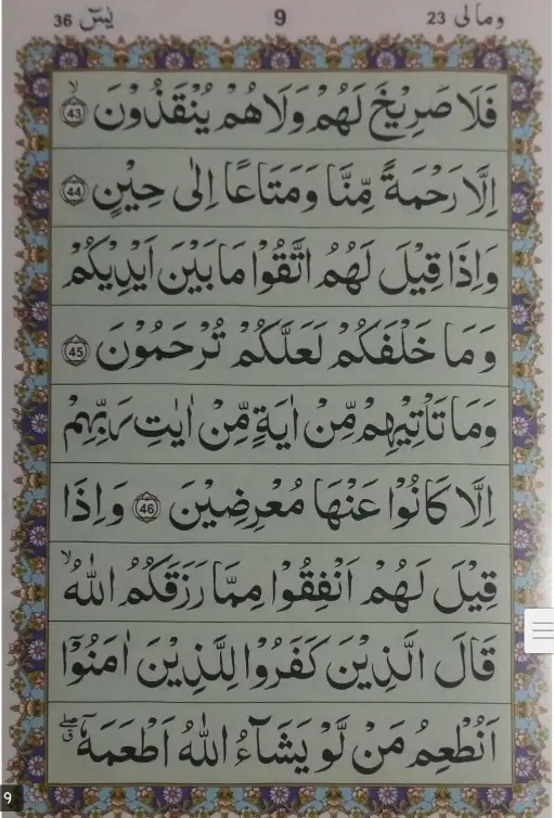 Surah Yaseen PDF - Read Online 2025 9 surah yaseen ayat 43-46